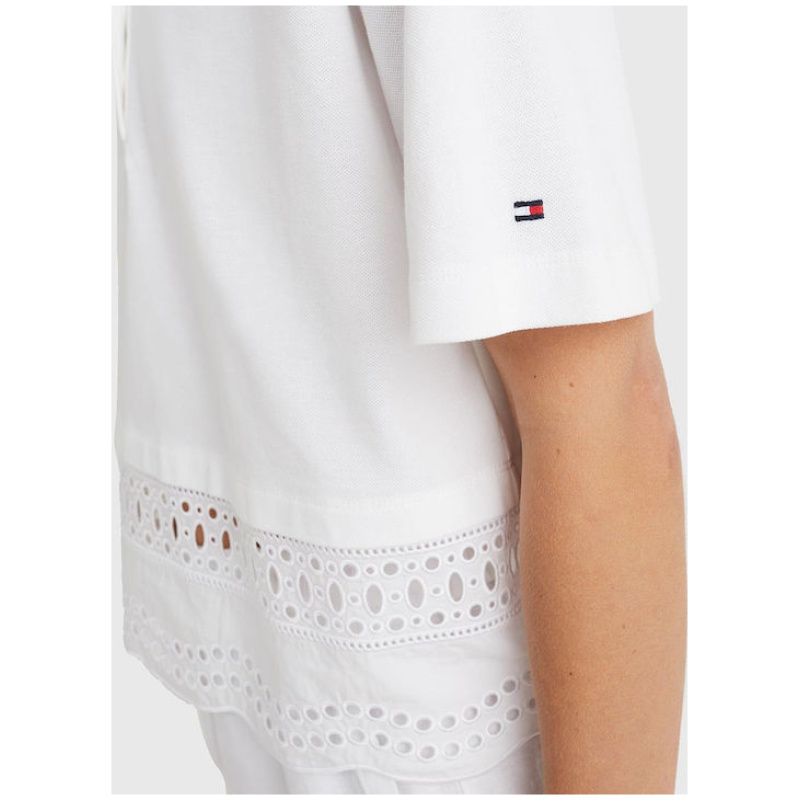 TOMMY HILFIGER RLX BRODERIE ANGLAISE POLO